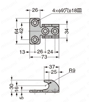 フック_TF42C 外形図