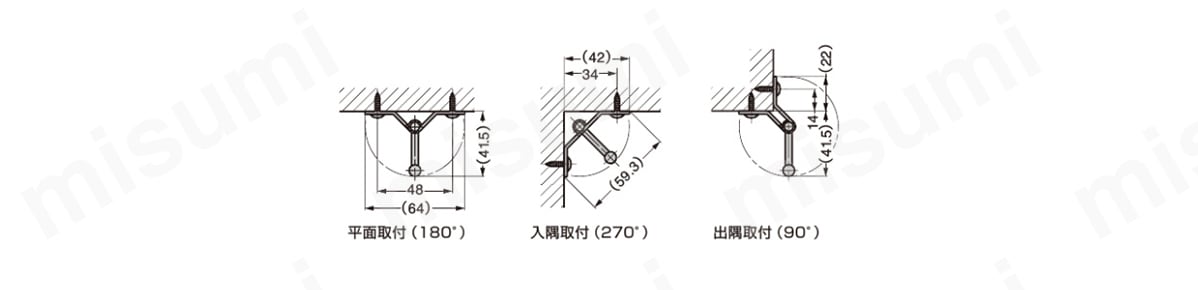 SUS製 バタフライフック_TZ-360 取付例