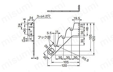 CK-120Lの寸法図