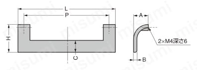 ハンドル_MN786Z 外形図