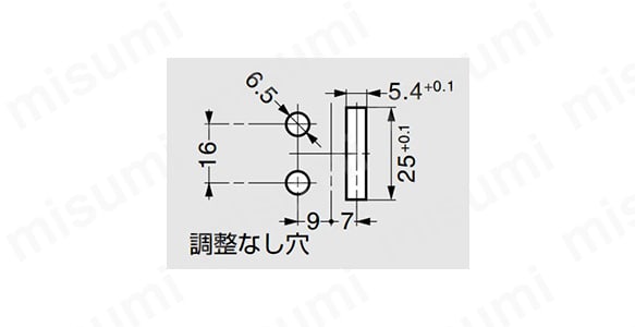 180°開き面付小型丁番 インセット扉用 スナップラインシリーズ 418-9305型:関連画像