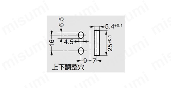 180°開き面付小型丁番 インセット扉用 スナップラインシリーズ 418-9305型:関連画像