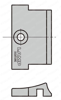 LAMP トルクヒンジ HG-IT型 外形図　カバーC