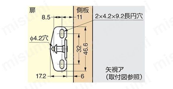 LAMP ソフトダウンステー NSDX-35（R／L）K 使用例2
