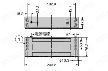 M62-FBM | MAGNALOCK 電磁石式電気錠マグナロック M32型・M62型・M82型