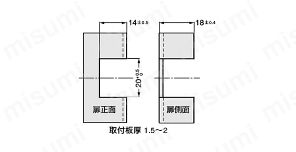 180°開き連続扉用抜き差し蝶番 212-901型 かぶせ扉用 | スガツネ工業