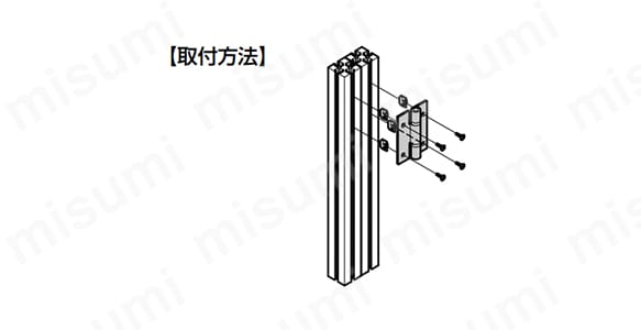アルミ合金製丁番 ASセット AS-HG-AL型 使用例00