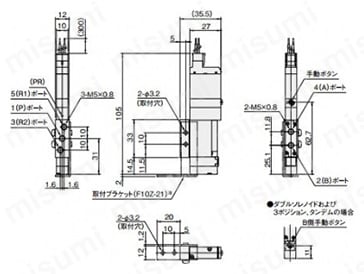 F10T0-A1-PS3 DC24V | スタンダード電磁弁F10シリーズ | コガネイ