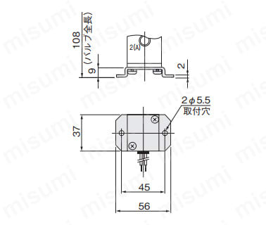 オプション 取り付けベース（mm）