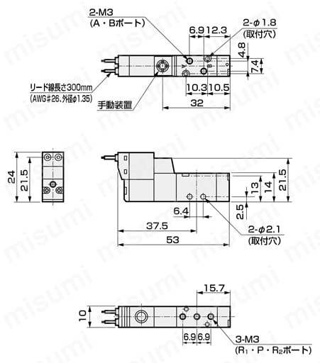 パイロット式5ポート弁ピコゾール 4SA/B0シリーズ | ＣＫＤ | MISUMI