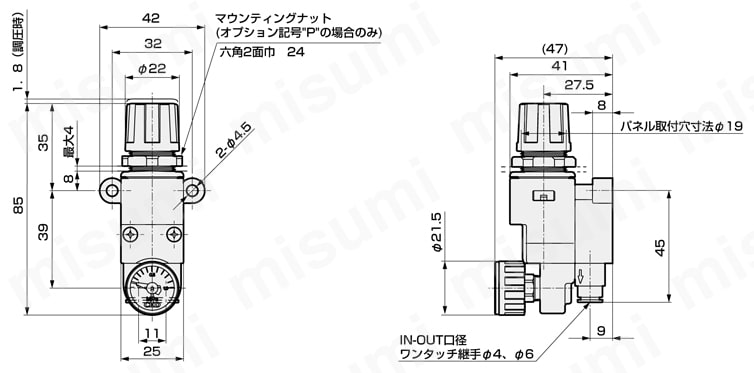 小形レギュレータRB500シリーズ | ＣＫＤ | MISUMI(ミスミ)