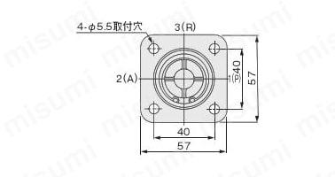 250P、2503Pの寸法図
