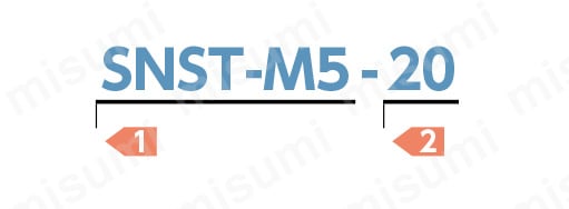 チタン六角穴付きボルト SNST 注文例
