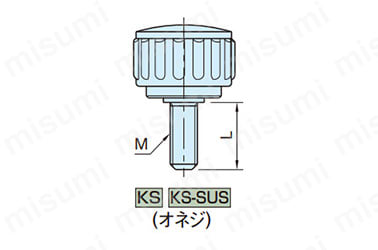 KS、KS-SUS （オネジ、脱落防止タイプ）