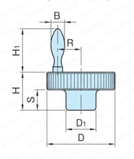 小型 アルミニウム ハンドル車 （AH,AHG,AHR,AHRS） 外形図