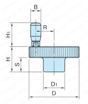 小型 ステンレス ハンドル車 （SSH,SSHR） 外形図1