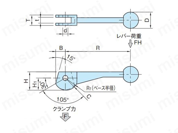 BJ167の寸法図