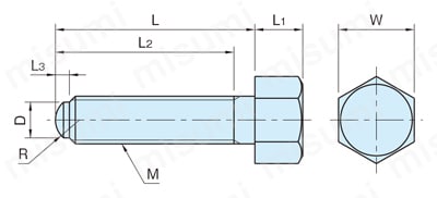 クランプボルト （BJ748） 外形図