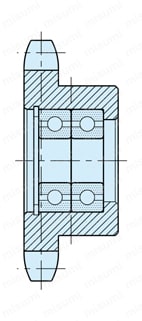 スチール スプロケット アイドラー （SIS-SW） SIS-SW 612,812外形図