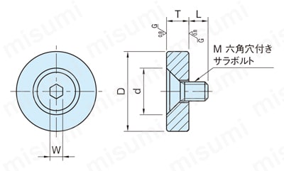 サポーター レストボタン （BJ763） 外形図