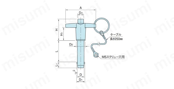 ボールロックT型ピン（BJ773-SUS） | イマオコーポレーション | MISUMI