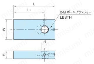 ワンタッチクランプ セルフカットフック （QLSW-SH） 外形図