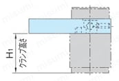 ワンタッチクランプ セルフカットフック （QLSW-SH） 使用例・使用方法図