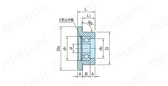 GRL-J2-Lの寸法図