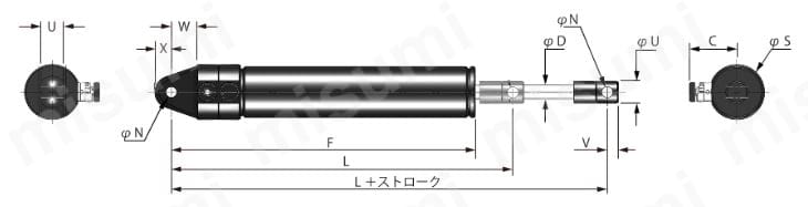 速度コントローラー ADA500/ADA700の外形図