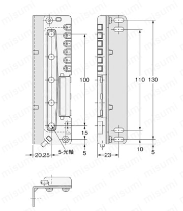 取付金具 【F3W】 外形図2