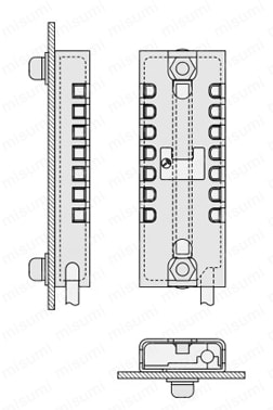 取付金具 【F3W】 外形図12
