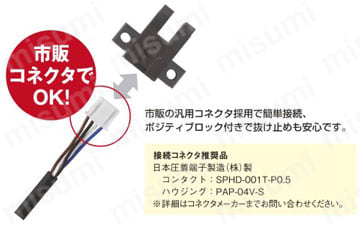 溝型コネクタ/コード引き出しタイプフォト・マイクロセンサ