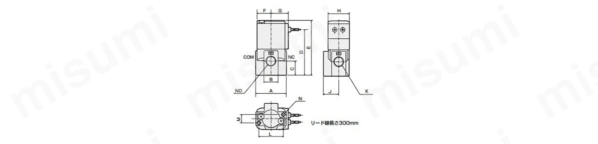 圧縮空気用直動式3ポート電磁弁単体（ジャスフィットバルブ） FAG