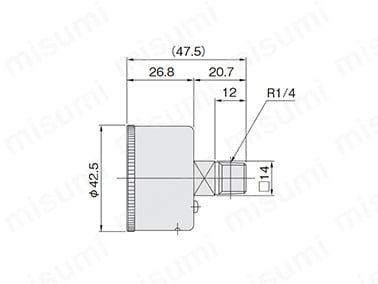 G3S-40 | 調質機器FRZシリーズ 圧力計 | コガネイ | MISUMI(ミスミ)