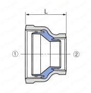 管端防食管継手 ソケット 外形図4
