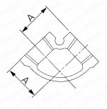 WS継手 エルボ（バンド付） 外形図