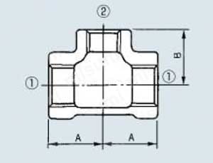 HB継手 T 外形図