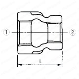 HB継手 ソケット 外形図2
