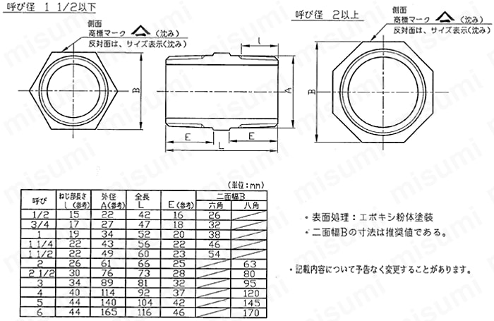HXNI-100A-C | 水道用樹脂コーティング管継手コート継手角