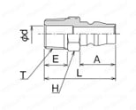 ユニックUNIC型 プラグMP型 外形図