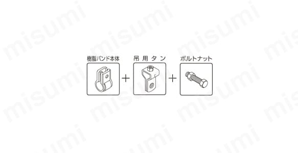 樹脂バンド PP吊タン付・PP吊ステンタン付:関連画像