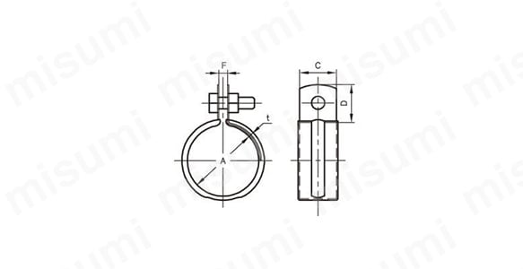 吊配管金具 デップ吊タン無し（SG/CU/SU）:関連画像
