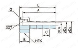 F5金具 外形図