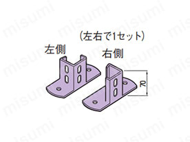 ハヤウマ接続金具 端部取付用:関連画像