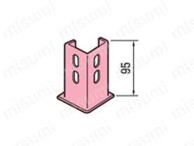 ハヤウマ接続金具 端部取付用:関連画像