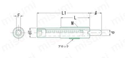 ロングストロークプランジャー（軽荷重用）HSP-L 外形図1