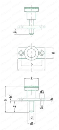インデックスプランジャーフランジタイプ IPF 外形図