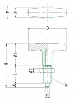 インデックスプランジャー IP-6 外形図