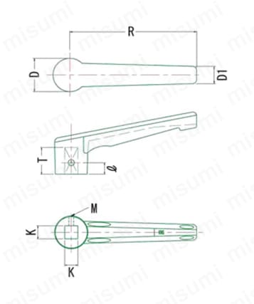 フィックスドレバー FLR,FLS 外形図2
