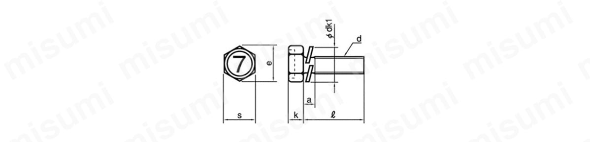 （７）小形アプセット小ねじ(7)コガタアプセット  X 50 標準(または鉄) クロメート - 4